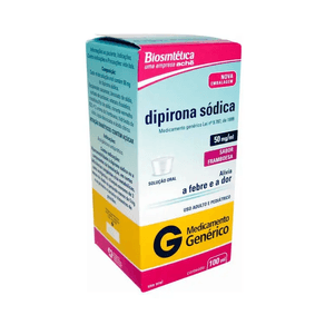 Dipirona Sodica 50MGML Solucao oral - 1 Frasco com 100 mL
